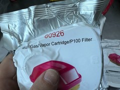 60926 Multi Gas/Vapor Cartridge/P100 Filter (Lot of 4)
