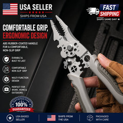 Multifunction Wire Stripper Cutter Crimper Heavy Duty Electrical Pliers Tool