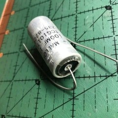 100uF 150v Mallory Axial Electrolytic Capacitor TCG101T150J1L Amp Audio NOS