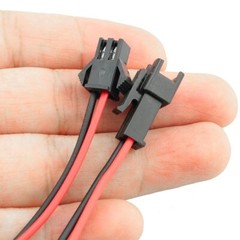 2-Pin For JST SM Plug Male+Female Connector 22 AWG 10CM Electrical Cable Wire