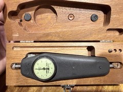 AMETEK Hunter Spring LP-100 Mechanical Force Gauge Push Pull Tester w/ Wood Case