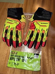 NEW Mechanix Wear M-Pact XPLOR D4 Cut Resistant Mens Work Gloves Large Mechanic