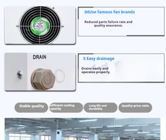 CW3000 5000 chiller water pump circulating water tank CO2 laser cutting machine