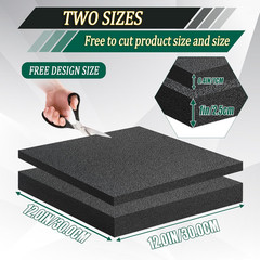 8 Pcs Polyethylene Foam Pads for Packing Foam Sheets 2 Size Cuttable High Densit