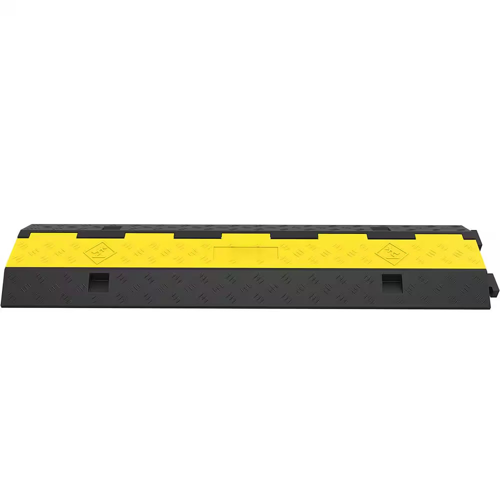 Cable Protector Ramp 5 Packs 2 Channels 40 In. X 3.33 In. 3 Ft. Rubber Modular S