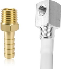 12″ Marine Fuel Tank Pickup Tube, Polyethylene Fuel Pickup Tube with Brass Ba…