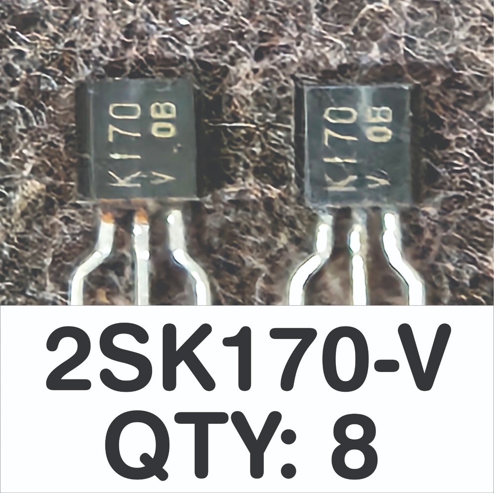 Qty 8 2SK170V Toshiba J-FETs – NEW – “V” / Violet Grade 12-20mA