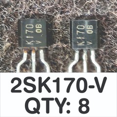 Qty 8 2SK170V Toshiba J-FETs – NEW – “V” / Violet Grade 12-20mA