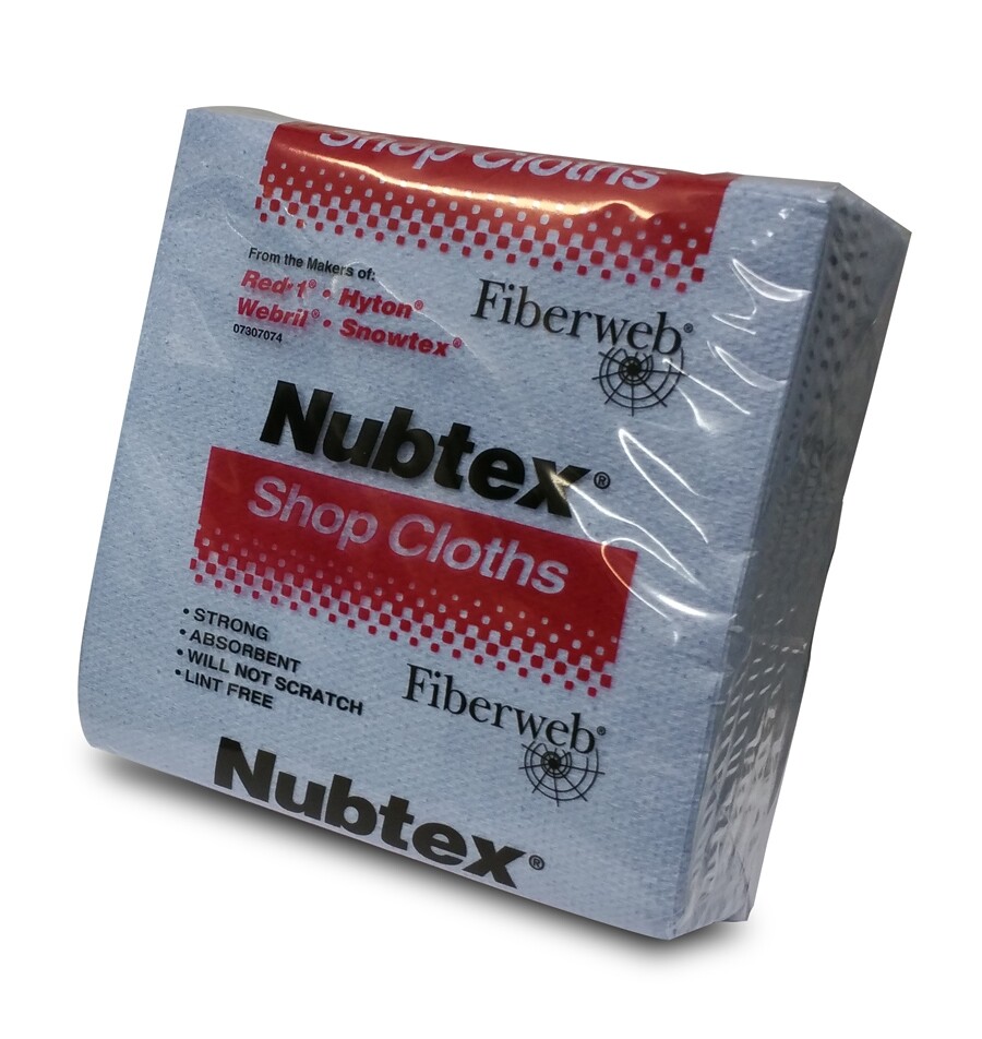 Nubtex Shop Cloths 617 16″x17″ Wipes Bag of 25 cleaning Blankets Roller Ink Tray