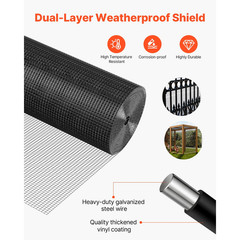 24in x 50ft Hardware Cloth Wire Mesh Roll 1/2 in 19 Gauge Chicken Fence