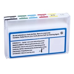 AZDENT Dental Endodontic Gutta Percha Points 0.04 Taper 15-40# 60pcs/pack