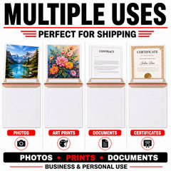11×13.5 Rigid Photo Mailers Self Seal Stay Flat Cardboard Envelopes