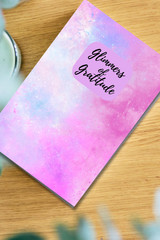Pink Purple Clouds Gratitude Journal | Daily Thankfulness Journal