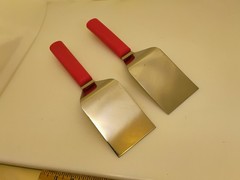 Dexter USA Set(2) 4X3 Spatulas Server Turners Grill Griddle S286-4 Stainless Red