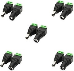 5.5mm x 2.1mm DC Barrel Jack Connector – 12V/5V-24V Adapter with Female Socke…