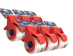 12-Rolls Packing Tape with Dispenser Ultra-Clear BOPP Small Rolls For Shipping