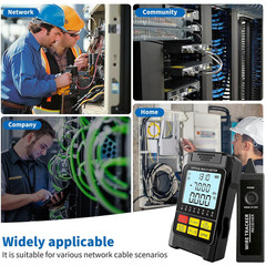 Portable 5-In-1 Fiber Optic Cable Tester with Optical Power Meter, Cable Finder,