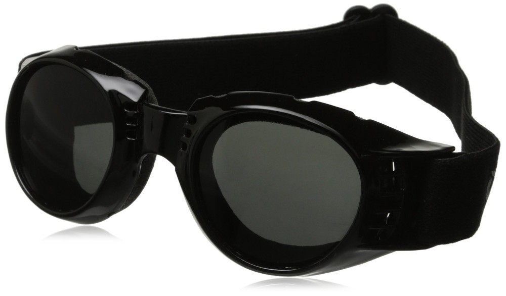 Global Vision Paragon Foam Padded Motorcycle Goggles Black Frame Super Dark Lens