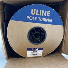 Uline S-7926 Black Poly Tubing Roll 6 Mil 24″ x 500′ LDPE Non-Vacuum 1 Roll