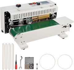 Continuous Bag Band Sealing Machine, 0.24-0.47 In/6-12 Mm Seal Width, Horizontal