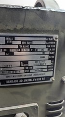 As-is* MEP 0260 Vintage Generator Set Control Box Military Gasoline Engine 3KW