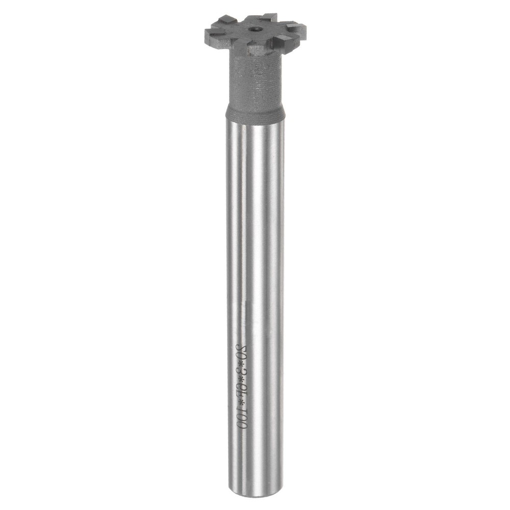 3mm Depth 20mm Cutting Dia 12mm Shank T-Slot Milling Cutter Carbide Tip 6 Flutes