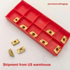 12MM End Milling Cutter + 10X R390-11T308-PM Indexable Carbide End Mills Inserts