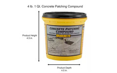 Quikrete 4 lb. 1 Qt. Concrete Patching Compound, Use for patches up to 1/4 inch