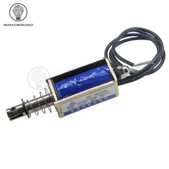 1-10PCS JF-0530B DC12V 300mA 5N/10mm Pull-Push-Type DC Solenoid Electromagnet