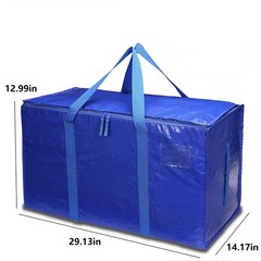 1-Pack Extra Heavy Duty Storage Bags – Large Moving Bags with Strong Zipper & Co