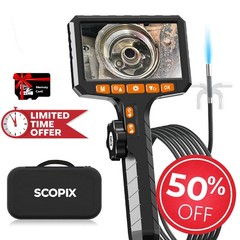 60%off Endoscope Camera 2-Way 210° Industrial Inspection Articulating Borescope