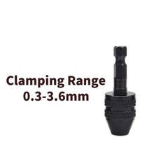 4Pcs 1/4-inch hex shank Versatile Conversion Drill chuck for 0.3-6.5 mm/3.6 mm