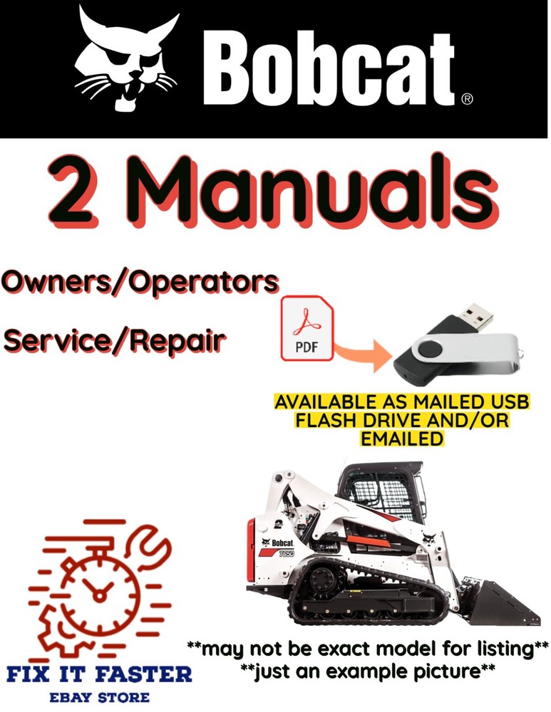 BOBCAT T450 COMPACT TRACK LOADER OPERATORS SERVICE REPAIR SHOP MANUAL PDF USB
