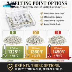 500 Pcs 4.5 Grams Silver Solder for Jewelry Making Silver Solder Precut.