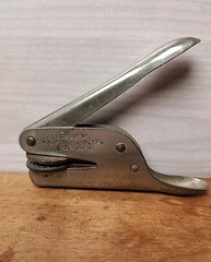 Roovers Monogram Embosser Notary Tool Letter M Or W Vintage