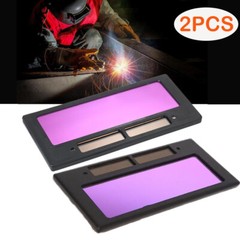 2PCS Welding Helmet Lens Solar Auto Darkening Helmet Mask Lens Filter Shade