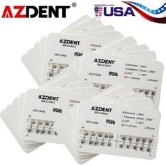 AZDENT Dental Orthodontic Brackets Braces Standard Roth/MBT 018/022 Hooks 3/345
