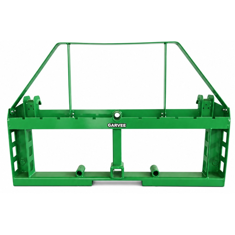 4000lb Skid Steer Pallet Fork Attachment, Quick-Connect Steel Frame, 2″ Receiver