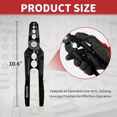 Rogvoc Copper Tubing Repair Tool, Copper Pipe Rounder with 6 Hole 1/4, 3/8, 1/2,