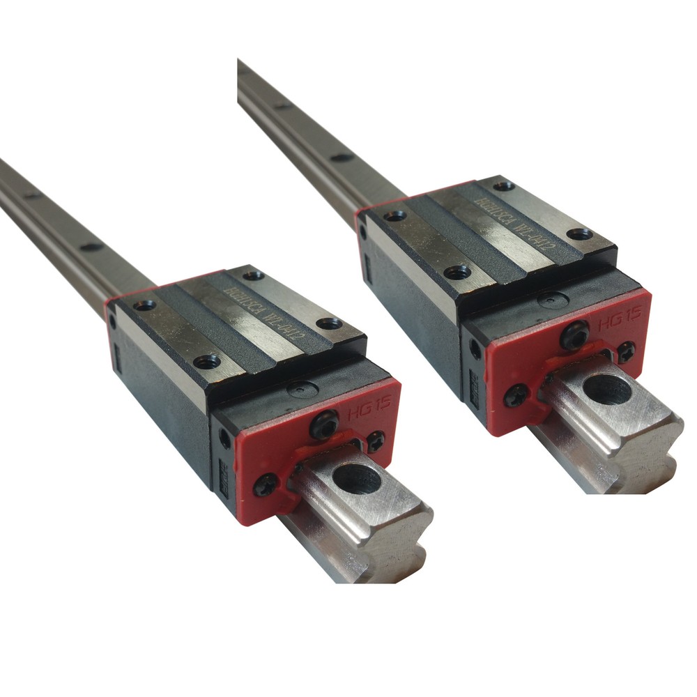 2x 15mm Linear Guiderail + 2pcs Bearing Block Slider 1500mm Length 1.5M HGR15 US