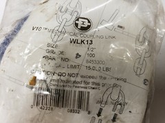 Peerless 8453300 Grade-100 1/2″ V10 Mechanical Coupling Link 15K WLL. MADE ITALY