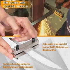 Hardened File Guide with Carbide Surface For Knife Making Knife Maker Tool 2”
