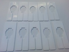 Plastic 10 Blank Rectangular Size Dividers for Retail Clothing Racks