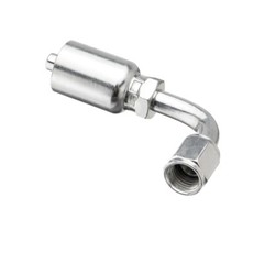 NEW 10 PCS 13943 4-4 PK STYLE HYDRAULIC HOSE FITTINGS 1/4″ FJIC 90 Degree