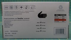 (Case of 10 Boxes) SunnyCare 7803 Powder Free Vinyl Disposable Gloves Size Large