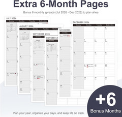 2027 Planner, Hardcover Weekly and Monthly Calendar Planner, January 2027 – Dece