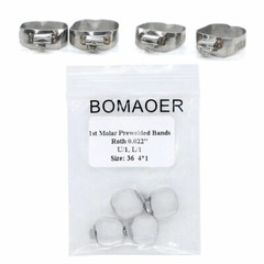 1-10packs Dental Orthodontic 1st Molar Buccal Tube Bands Roth 022 Single 36-40+