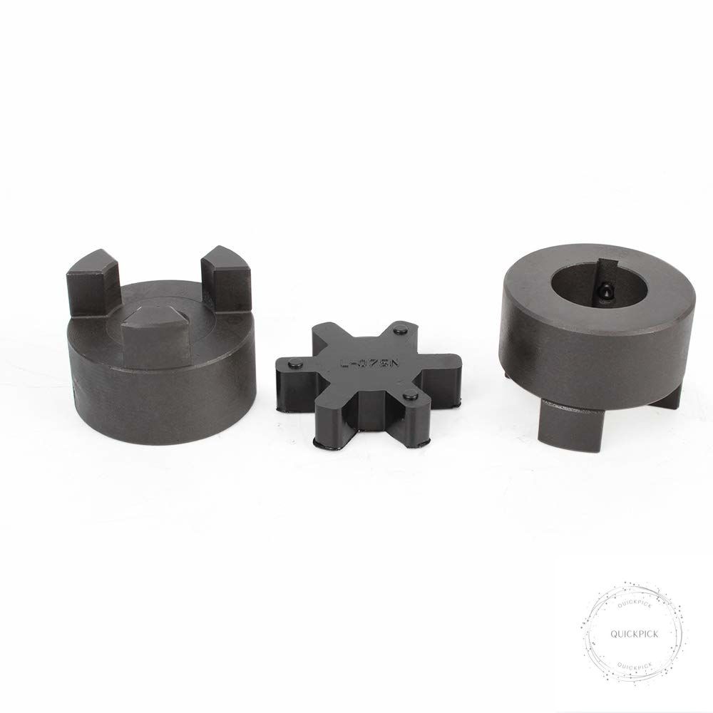 1/2″ to 7/8″ L075 Flexible 3-Piece L-Jaw Coupling Set & Buna-N NBR Rubber Spider