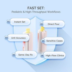 Dental Elastomeric Impression Putty Soft Silicone Material Easyinsmile AZDENT