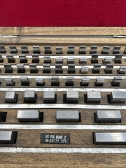 Gage Block 81 Pcs Set Grade 2 Wooden Case 96177 See Pics